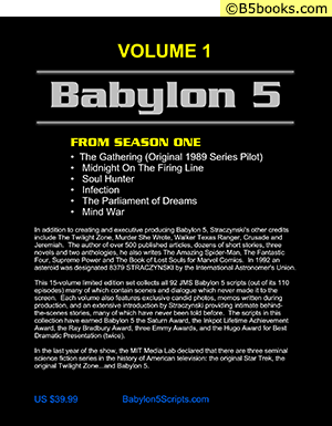 Back Cover of Babylon 5: The Scripts of J. Michael Straczynski, Volume 1