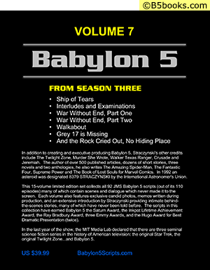 Back Cover of Babylon 5: The Scripts of J. Michael Straczynski, Volume 7
